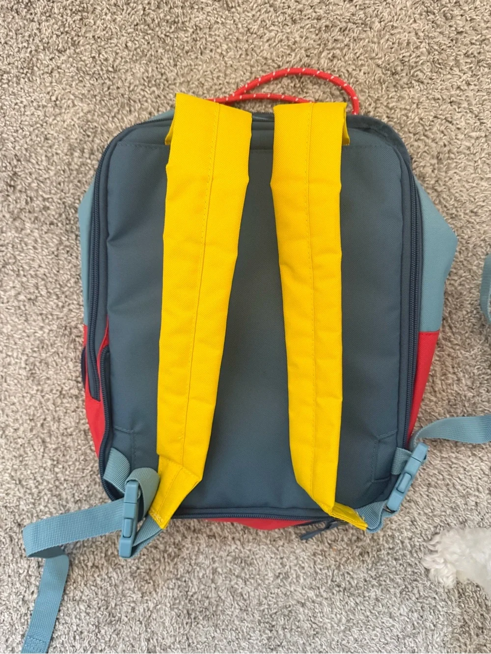Nike Multicolor Kids Backpack with Yellow Front Pocket
